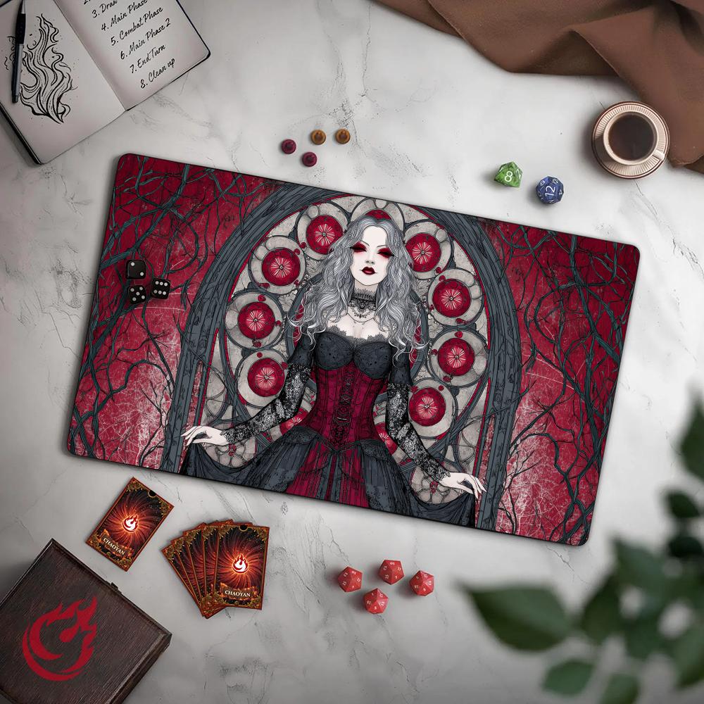 Board Game Live - Gothic Female Vampire TCG Playmat Magic