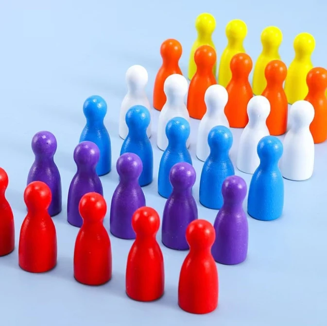 100 Pcs Colorful Wooden Chess  - огляд і ціна Board Game Catan