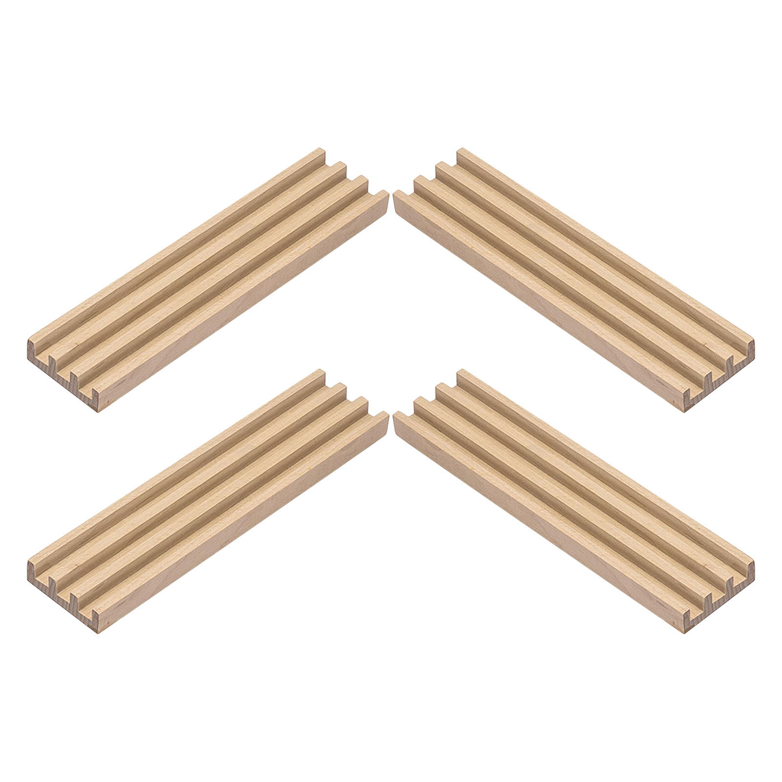 4Pcs Wooden Domino Racks Set N - огляд і ціна Board Game Live